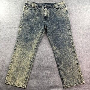 Levis 541 Mens 40x30 (fits 40x29) Acid Wash Blue Athletic Taper Jeans
